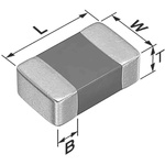 TDK NTC Thermistor, NTC Type, 0603 (1608M), 1.6 x 0.8 x 0.8mm