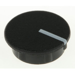 Sifam 15mm Black Potentiometer Knob Cap, C151-BLK