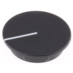 Sifam 29mm Black Potentiometer Knob Cap, C291-BLK