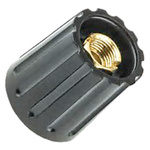 OKW 10.5mm Black Potentiometer Knob for 3mm Shaft, A2510030