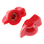 RS PRO 32mm Red Potentiometer Knob for 6.35mm Shaft