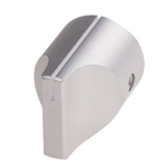RS PRO 19mm Silver Potentiometer Knob for 6.4mm Shaft