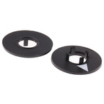 RS PRO 36.8mm Black Potentiometer Dial for 11mm Shaft