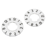RS PRO 36.8mm Clear Potentiometer Dial for 17mm Shaft