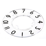 RS PRO 46.8mm Clear Potentiometer Dial for 24mm Shaft