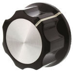 TE Connectivity Black Potentiometer Knob, 4-1437624-6