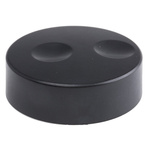 RS PRO 38.6mm Black Potentiometer Knob for 6mm Shaft Splined