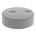RS PRO 38.6mm Grey Potentiometer Knob for 6mm Shaft Splined