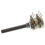 TE Connectivity 5kΩ Rotary Potentiometer 2-Gang Panel Mount, 27ESA502MMF50N