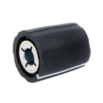 Sifam 11mm Black Potentiometer Knob for 4mm Shaft Splined, S111 004BK