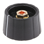Sifam 30mm Black Potentiometer Knob for 6mm Shaft Splined, S291 006BK