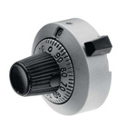 TT Electronics/BI 22.2mm Multiturn Dial for 6.35mm Shaft Splined, 2696