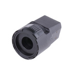 Vishay 22.5mm Black Potentiometer Knob for 6.35mm Shaft Splined, 50A21B010