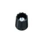 Elma 14.5mm Black Potentiometer Knob for 6mm Shaft Round Shaft, 020-3425