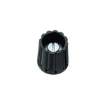 Elma 14.5mm Black Potentiometer Knob for 6mm Shaft Round Shaft, 021-3425