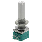 Alps Alpine 10kΩ Rotary Carbon Film Potentiometer, Panel Mount (Through Hole), RK09712200JB