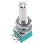Alps Alpine 50kΩ Rotary Carbon Film Potentiometer, Panel Mount (Through Hole), RK09712200JC