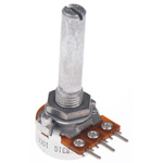 Alps Alpine 10kΩ Rotary Carbon Film Potentiometer, Panel Mount (Through Hole), RK1631110TV9