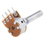 Alps Alpine 10kΩ Rotary Carbon Film Potentiometer, Panel Mount (Through Hole), RK1631210AY7