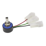 Vishay 10kΩ Rotary Potentiometer Continuous-Turns 1-Gang Panel Mount, 357B0103MXB054506