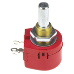 TE Connectivity 250Ω Rotary Potentiometer 1-Gang Panel Mount, TW1251KA
