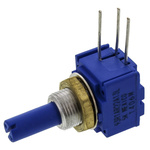 Bourns 5kΩ Rotary Potentiometer 1-Gang, Panel Mount (Through Hole), 93R1A-R22-A13L