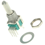 Alps Alpine 10kΩ Rotary Potentiometer 2-Gang Through Hole, RK09L12D0A1T