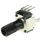 Alps Alpine 5kΩ Rotary Potentiometer 1-Gang Through Hole, RK09K1130AV7