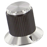 TE Connectivity 19.1mm Black Potentiometer Knob for 3.2mm Shaft, KNS501BA1/8