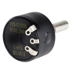 RS PRO 100Ω Rotary Potentiometer 1-Gang Panel Mount