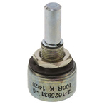 TE Connectivity 100Ω Rotary Potentiometer 1-Gang Panel Mount, 404802692032