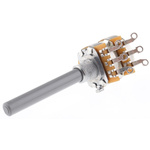 TE Connectivity 50kΩ Rotary Potentiometer 2-Gang Panel Mount, 27ESA503MMF50N