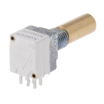 Vishay 2 Gang Rotary Conductive Plastic Potentiometer with a 6 mm Dia. Shaft, 50kΩ, ±20%, 0.05W, Linear