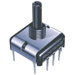 Bourns 5kΩ Rotary Potentiometer 1-Gang, Panel Mount (Through Hole), PCW1J-B24-KAB502L