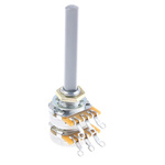 TE Connectivity 47kΩ Rotary Potentiometer 2-Gang Panel Mount, 27ESB473MMF50NF