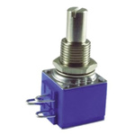 Bourns 500kΩ Rotary Potentiometer 1-Gang Panel Mount, 82A1D-A24-BA0/186L