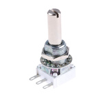 Vishay 500kΩ Rotary Potentiometer 1-Gang Panel Mount, P11S1V0FLSY00504KA