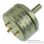 Vishay 10kΩ Rotary Potentiometer 1-Gang Servo Mount, 157-21103