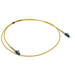 RS PRO LC to LC Simplex Single Mode OS1 Fibre Optic Cable, 9/125μm, Yellow, 1m