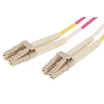 RS PRO LC to LC Duplex Multi Mode OM4 Fibre Optic Cable, 900μm, Violet, 5m