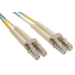 RS PRO LC to LC Duplex Multi Mode OM3 Fibre Optic Cable, 900μm, Blue, 3m