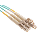 RS PRO LC to LC Duplex Multi Mode OM4 Fibre Optic Cable, 900μm, Blue, 5m