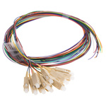 RS PRO SC to Unterminated Simplex Multi Mode OM3 Fibre Optic Cable, 900μm, 2m
