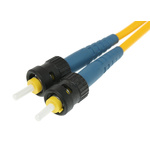 Amphenol Socapex ST to ST Simplex Single Mode Fibre Optic Cable, 9/125μm, 5m