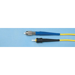 Amphenol Socapex FC to ST2 Simplex Single Mode Fibre Optic Cable, 9/125μm, 5m