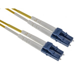 RS PRO LC to LC Simplex Single Mode OS1, OS2 Fibre Optic Cable, 900μm, Yellow, 7m
