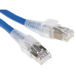 Belden Cat6a Male RJ45 to Male RJ45 Ethernet Cable, S/FTP, Blue LSZH Sheath, 1m, Low Smoke Zero Halogen (LSZH)