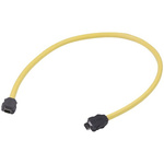 HARTING Cat6a Male ix Industrial to Male ix Industrial Ethernet Cable, Yellow PVC Sheath, 5m