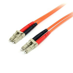 Startech LC to LC Duplex Multi Mode OM1 Fibre Optic Cable, 62.5/125μm, Orange, 2m