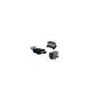Amphenol ICC Cat6a ix Industrial to Unterminated Ethernet Cable, Blue, 2m